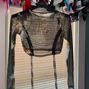 mesh fashion nova shirt